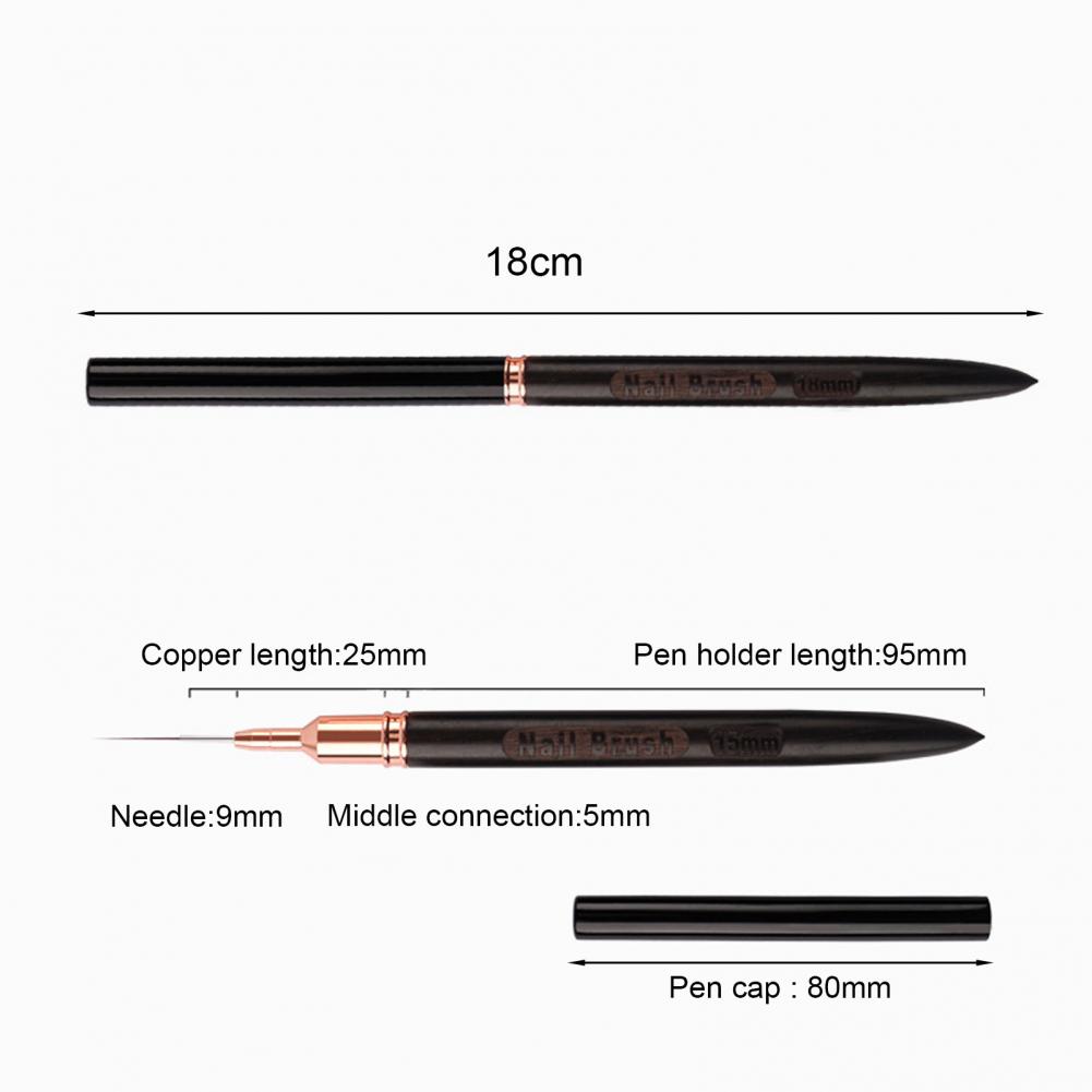 Fine Detail Nail Brush 6/9/12/ - огляд і ціна Detailing Brush Set