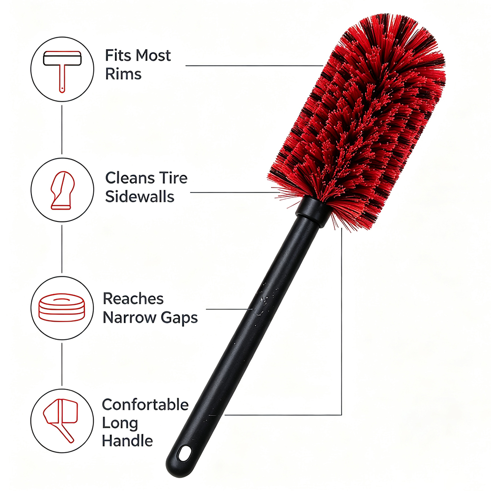 Car Alloy Wheel Cleaning Brush - огляд і ціна Wheel Cleaner Alloy