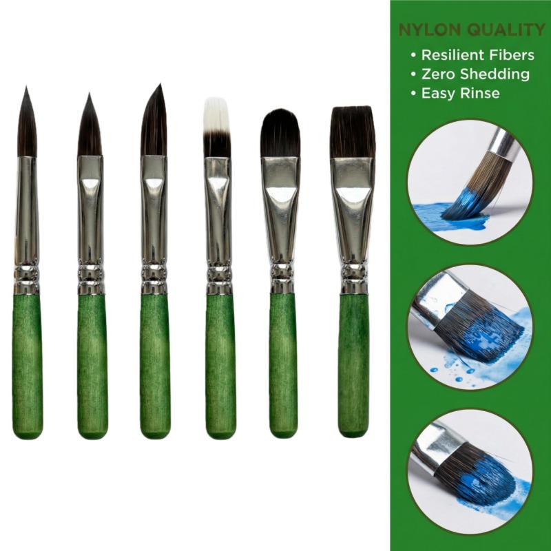 6-piece Mini Travel Painting B - огляд і ціна Detailing Brush Set