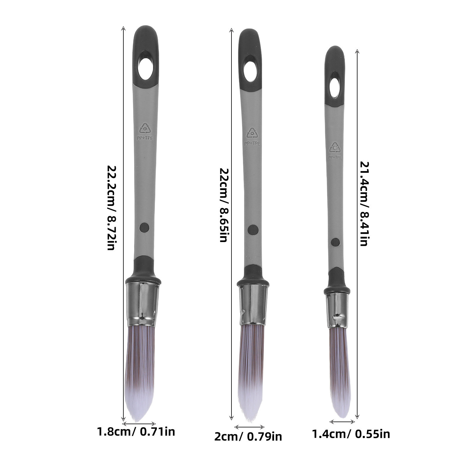 3Pcs Gap Grout Brushes Precise - огляд і ціна Detailing Brush Set
